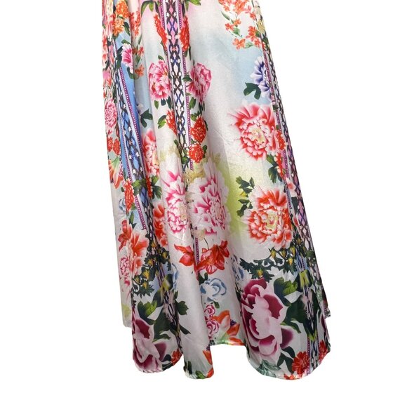 Dress Small Shift Maxi Lightweight Floral Shift Oversized Festive Y2K - Picture 9 of 13